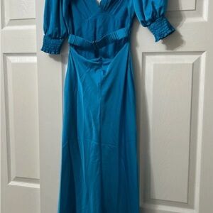 Petal & Pup Vibrant Blue 3/4 Sleeve Dress